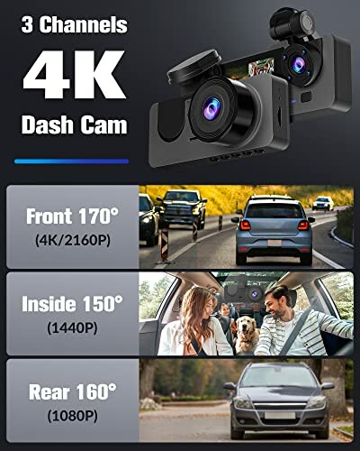 Azacvb 4K Full UHD Dash Camera