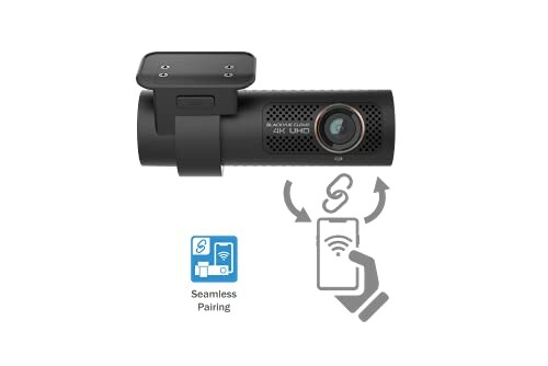 4K dash cam with seamless pairing icon