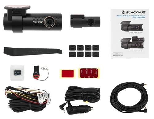 BlackVue dashcam kit with components and accessories