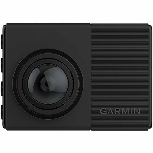 Garmin dashcam front view with lens and logo